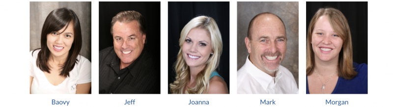 images of real patients who have received dental treatments by Dr. Joseph Henry in Tustin